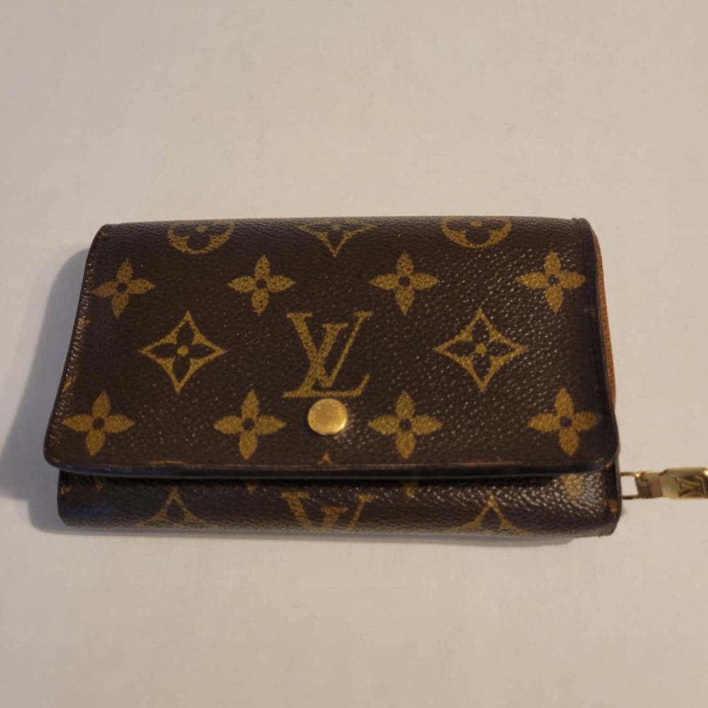 Louis Vuitton Monogram Bifold Wallet and Monogram Trousse Toilette 23 Clutch Bag
